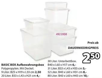 Jysk BASIC BOX Aufbewahrungsbox Angebot