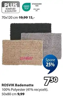 Jysk ROSVIK Badematte Angebot