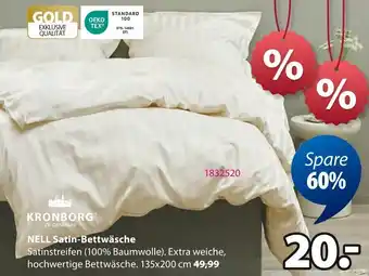 Jysk KRONBORG NELL Satin-Bettwäsche Angebot