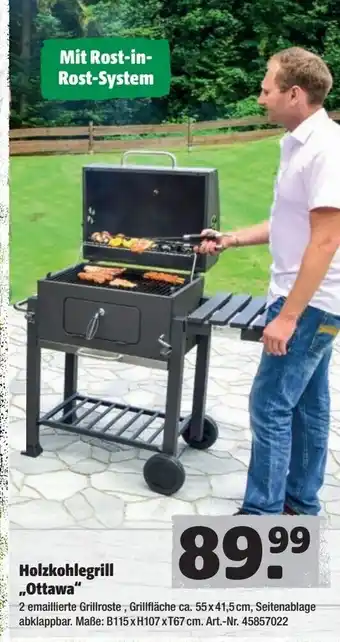 Hagebau Holzkohlegrill Ottawa Angebot