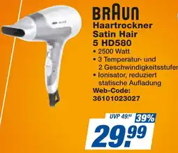 expert Techno Land BRAUN Haartrockner Satin Hair 5 HD580 Angebot