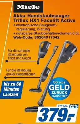 expert Techno Land Miele Akku-Handstaubsauger Triflex HX1 Facelift Active Angebot