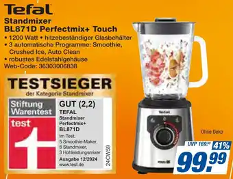 expert Techno Land Tefal Standmixer BL871D Perfectmix+ Touch Angebot