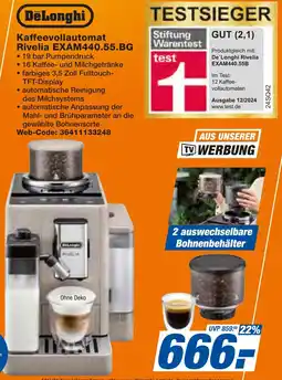 expert Techno Land DeLonghi Kaffeevollautomat Rivelia EXAM440.55.BG Angebot