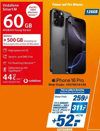 expert Techno Land Apple iPhone 16 Pro Angebot