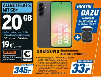 expert Techno Land SAMSUNG Smartphone A56 5G (128GB) Angebot