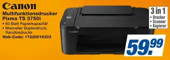 expert Techno Land Canon Multifunktionsdrucker Pixma TS 3750i Angebot