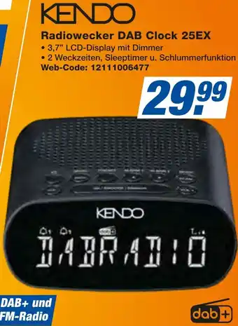 expert Techno Land KENDO Radiowecker DAB Clock 25EX Angebot