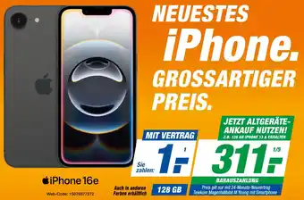 expert Techno Land Apple iPhone 16e Angebot