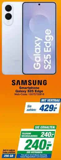 expert Techno Land SAMSUNG Smartphone Galaxy S25 Edge Angebot
