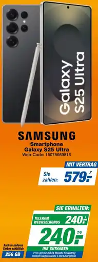 expert Techno Land SAMSUNG Smartphone Galaxy S25 Ultra Angebot