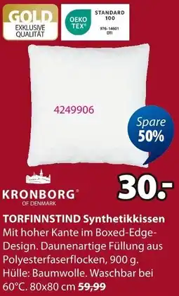 Jysk KRONBORG TORFINNSTIND Synthetikkissen Angebot