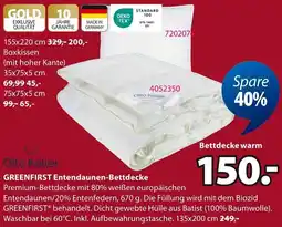 Jysk Otto Keller GREENFIRST Entendaunen-Bettdecke Angebot
