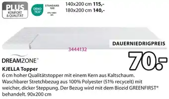 Jysk DREAMZONE KJELLA Topper Angebot