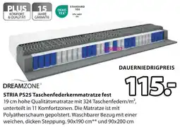 Jysk DREAMZONE STRIA PS25 Taschenfederkernmatratze fest Angebot