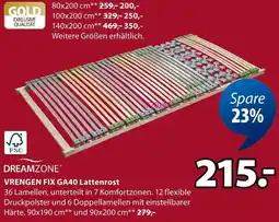 Jysk DREAMZONE VRENGEN FIX GA40 Lattenrost Angebot