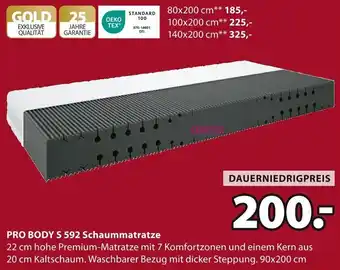 Jysk PRO BODY S 592 Schaummatratze Angebot