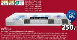 Jysk DREAMZONE INNA GS41 Taschenfederkernmatratze medium Angebot