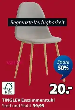 Jysk TINGLEV Esszimmerstuhl Angebot