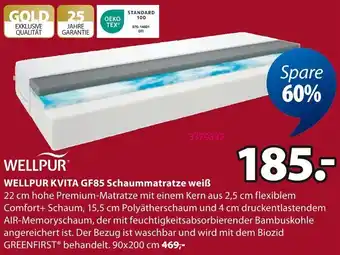Jysk WELLPUR KVITA GF85 Schaummatratze weiß Angebot