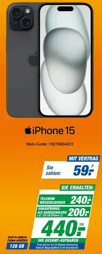 Expert Apple iPhone 15 Angebot