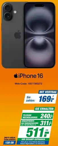 Expert Apple iPhone 16 Angebot