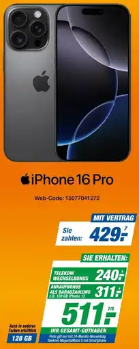 Expert Apple iPhone 16 Pro Angebot