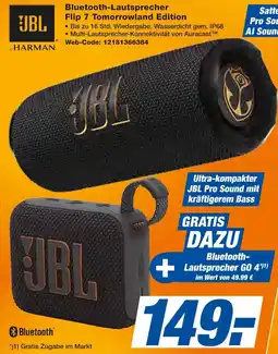 Expert JBL Bluetooth-Lautsprecher Flip 7 Tomorrowland Edition Angebot
