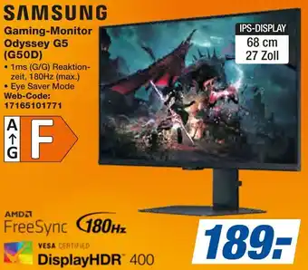 Expert SAMSUNG Gaming-Monitor Odyssey G5 (G50D) Angebot