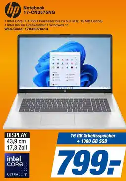 Expert hp Notebook 17-CN3675NG Angebot