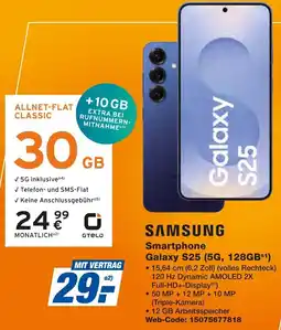 Expert SAMSUNG Smartphone Galaxy S25 (5G, 128GB) Angebot