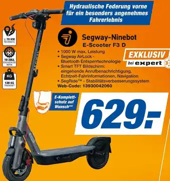 Expert Segway-Ninebot E-Scooter F3 D Angebot
