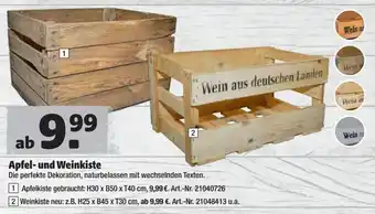 Hagebau Apfel und Weinkiste Angebot