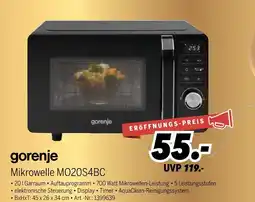 MEDIMAX Gorenje mikrowelle mo20s4bc Angebot