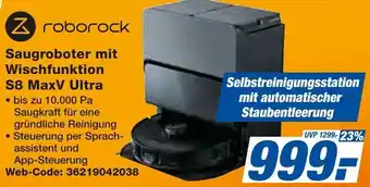 Expert Roborock Saugroboter mit Wischfunktion S8 MaxV Ultra Angebot