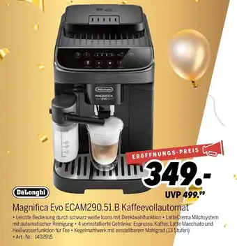 MEDIMAX Delonghi magnifica evo ecam290.51.b kaffeevollautomat Angebot