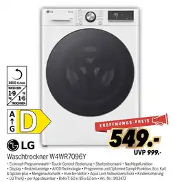 MEDIMAX Lg waschtrockner w4wr7096y Angebot