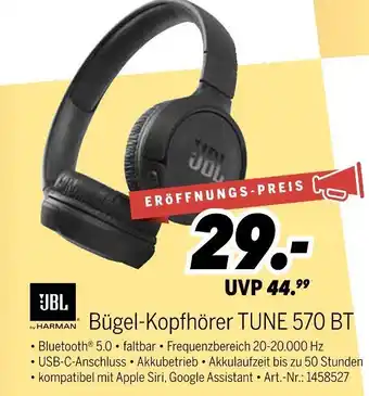 MEDIMAX Jbl bügel-kopfhörer tune 570 bt Angebot