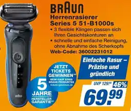 Expert BRAUN Herrenrasierer Series 5 51-B1000s Angebot