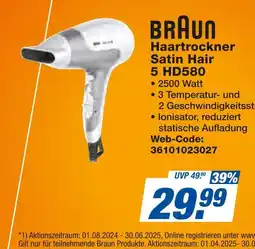 Expert Braun haarrockner satin hair 5 hd580 Angebot
