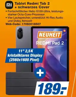 Expert Xiaomi tablet redmi tab 2 + schwarzes cover Angebot