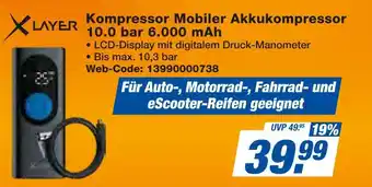 Expert Xlayer kompressor mobiler akkukompressor Angebot