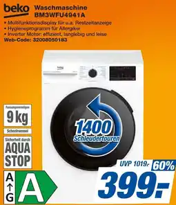 Expert beko Waschmaschine BM3WFU4941A Angebot