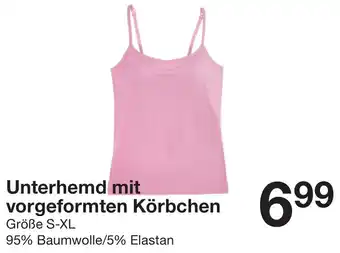 Zeeman Unterhemd mit vorgeformten Körbchen Angebot