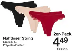 Zeeman Nahtloser String Angebot