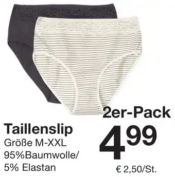 Zeeman Taillenslip Angebot