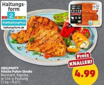 PENNY GRILLPARTY Frische Puten-Steaks Angebot