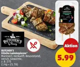 PENNY BUTCHER'S Frische Lammspiesse Angebot