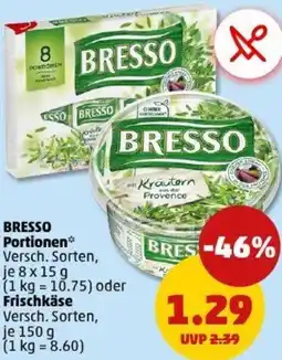 PENNY BRESSO Portionen oder Frischkäse Angebot