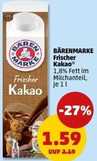 PENNY BÄRENMARKE Frischer Kakao Angebot